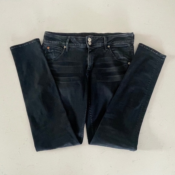 Hudson Collins Skinny Super Stretch Jeans Size 31 Black - Picture 1 of 10
